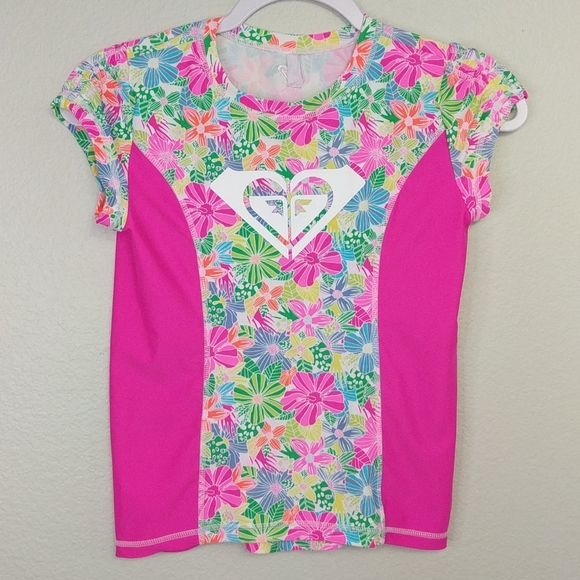 Roxy Swim Roxy Floral Swim Rash Guard Water Sports Poshmark